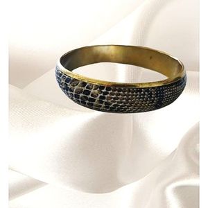 Vegan snakeskin bracelet